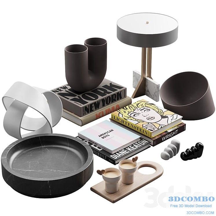 120 decorative set 033 american style neutral decor P02