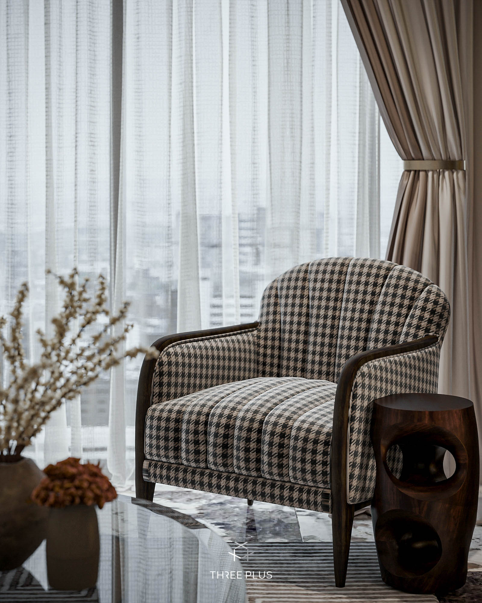 13278. 3D Living Room Kitchen Interior Model Download By Trung Pham