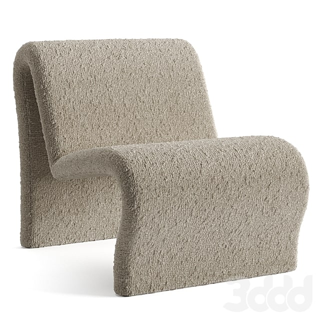 Curvy Sculptural Lounge Chair