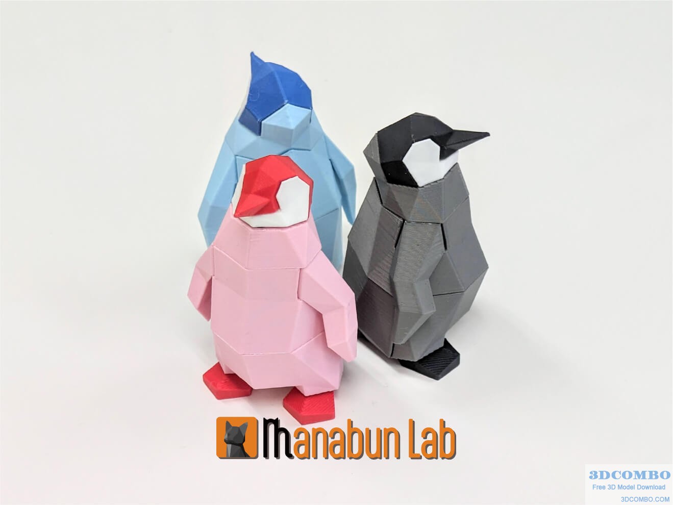 2Low_Poly_Penguin_Chick_puzzle.3dcombo.com
