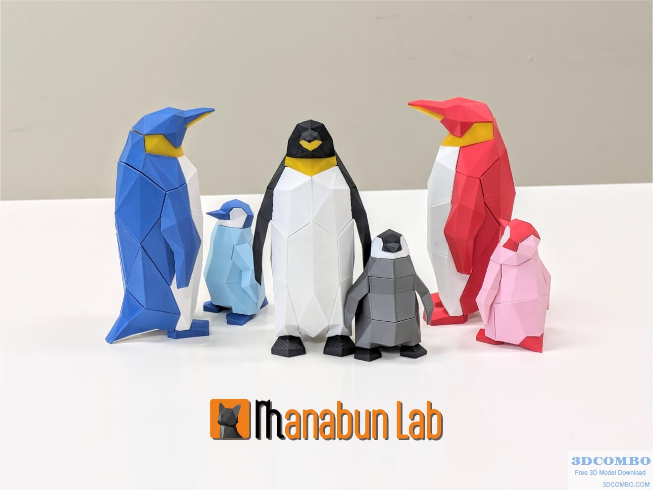 3_low_poly_Penguin_puzzle.3dcombo.com
