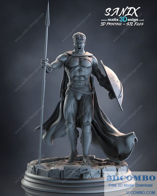 Leonidas 300 SPARTANS STL 3D Print Models