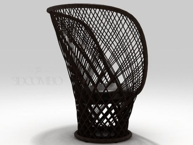 3D Model Armchair Driade Pavo Free Download