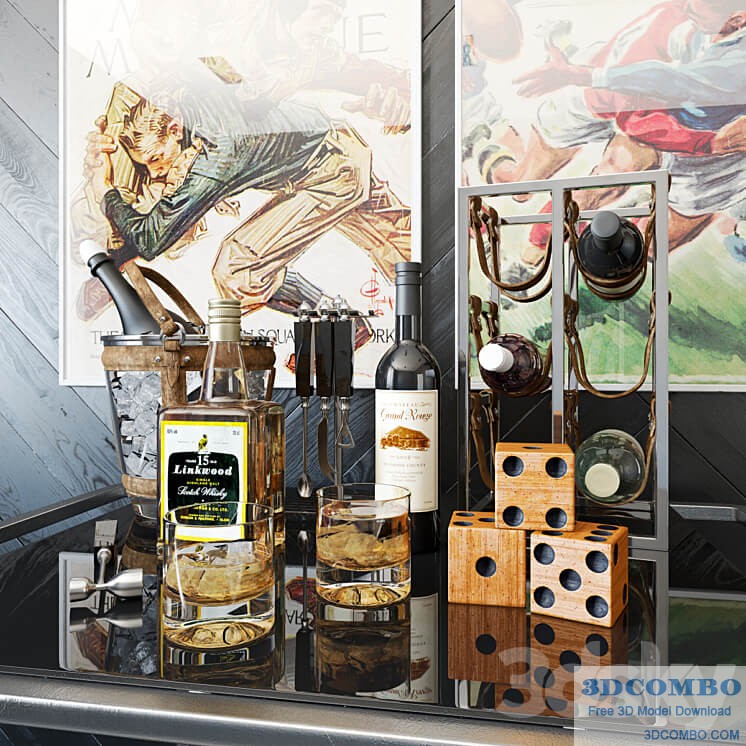 Alcohol Wine Bottle Glasses