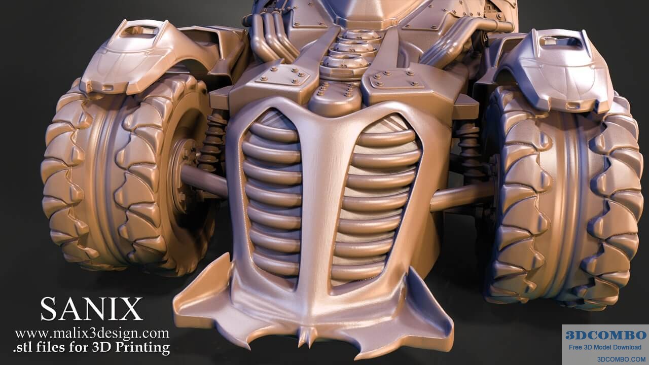 BATMOBILE - 3D Printable Model STL
