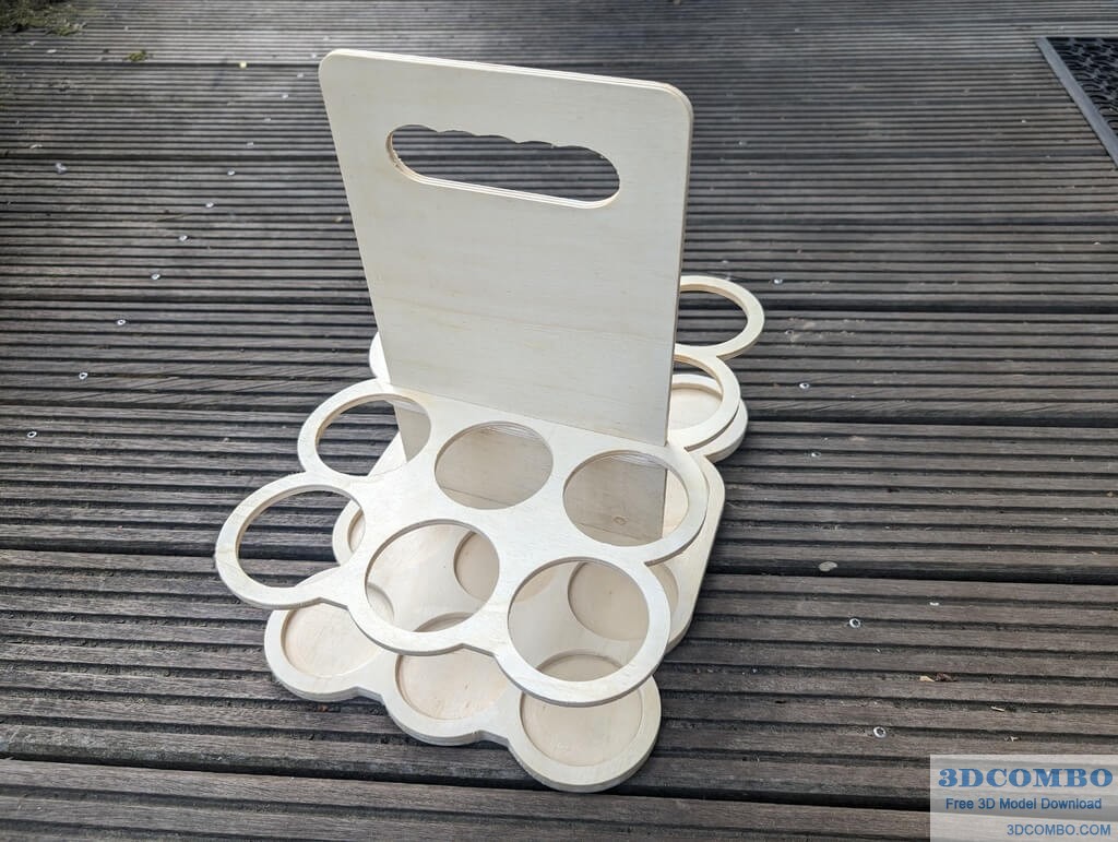 Beer Caddy 3D Model.3dcombo.com