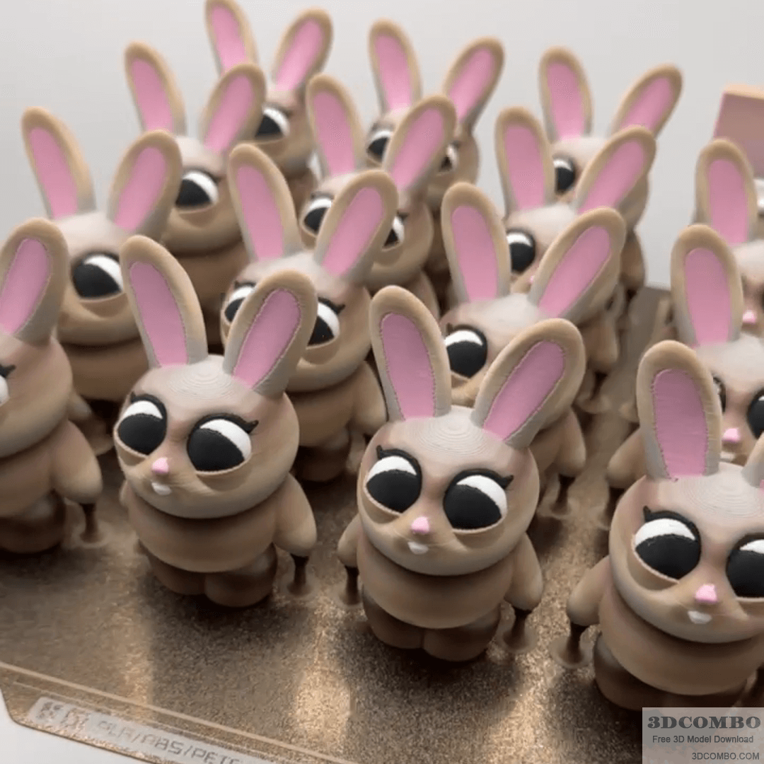 BUNNY THUNDERBUTT - ART TOY FIGURINE - 3MF INCLUDED