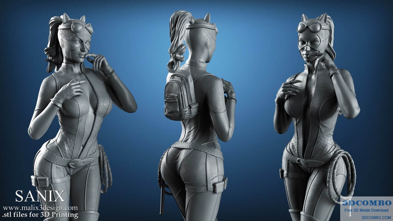 CATWOMAN - 3D Printable Model STL
