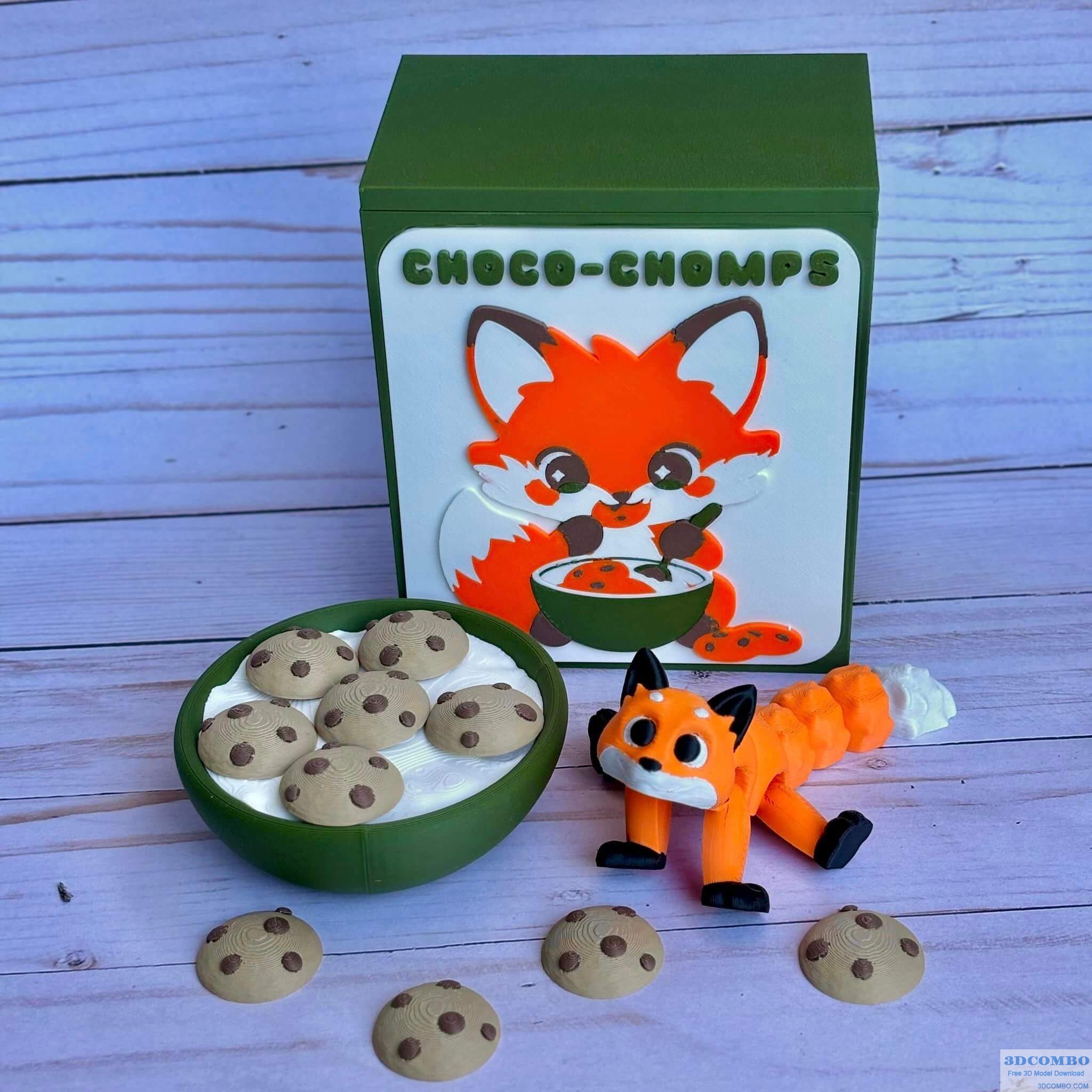 CHOCO-CHOMPS FLEXI FOX // CEREAL SERIES