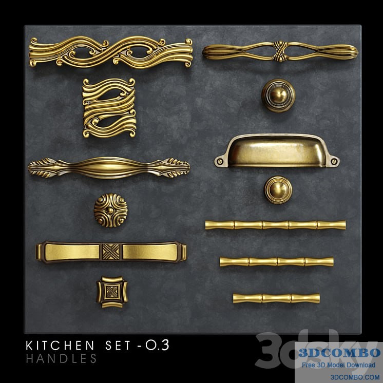 Classic kitchen furniture handles