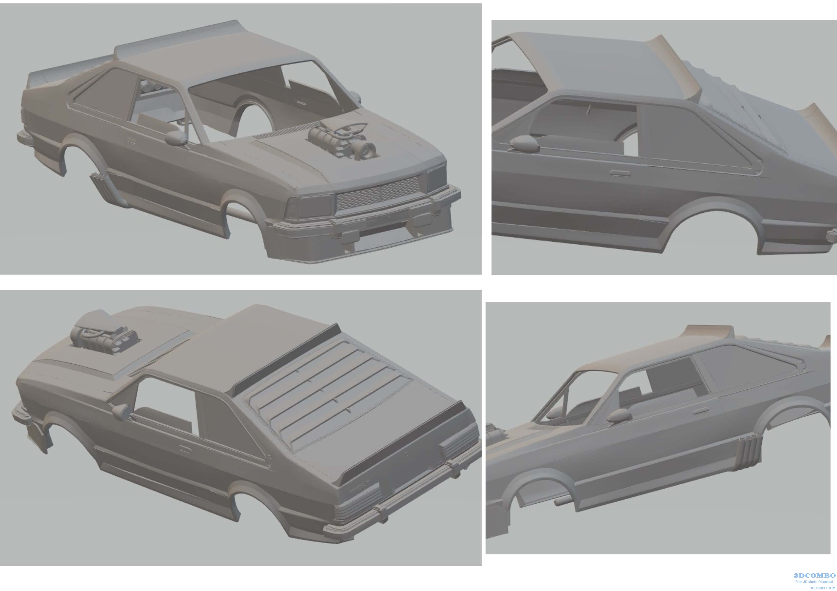 Corcel II Mad Max Printable Body Car