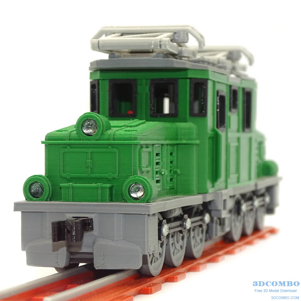 Crocodile Locomotive With Working Brakes 3D Model3.3dcombo.com