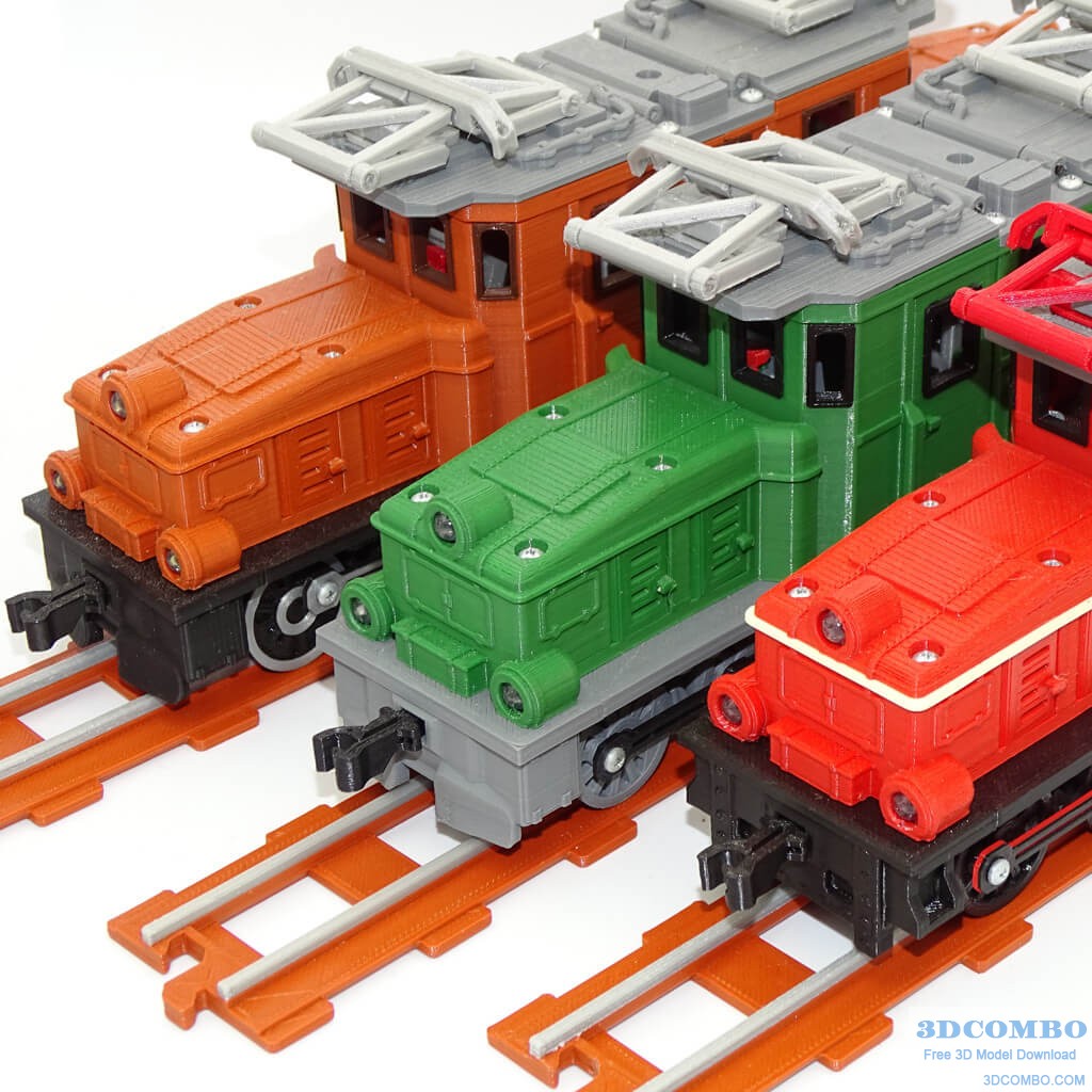 Crocodile Locomotive With Working Brakes 3D Model4.3dcombo.com