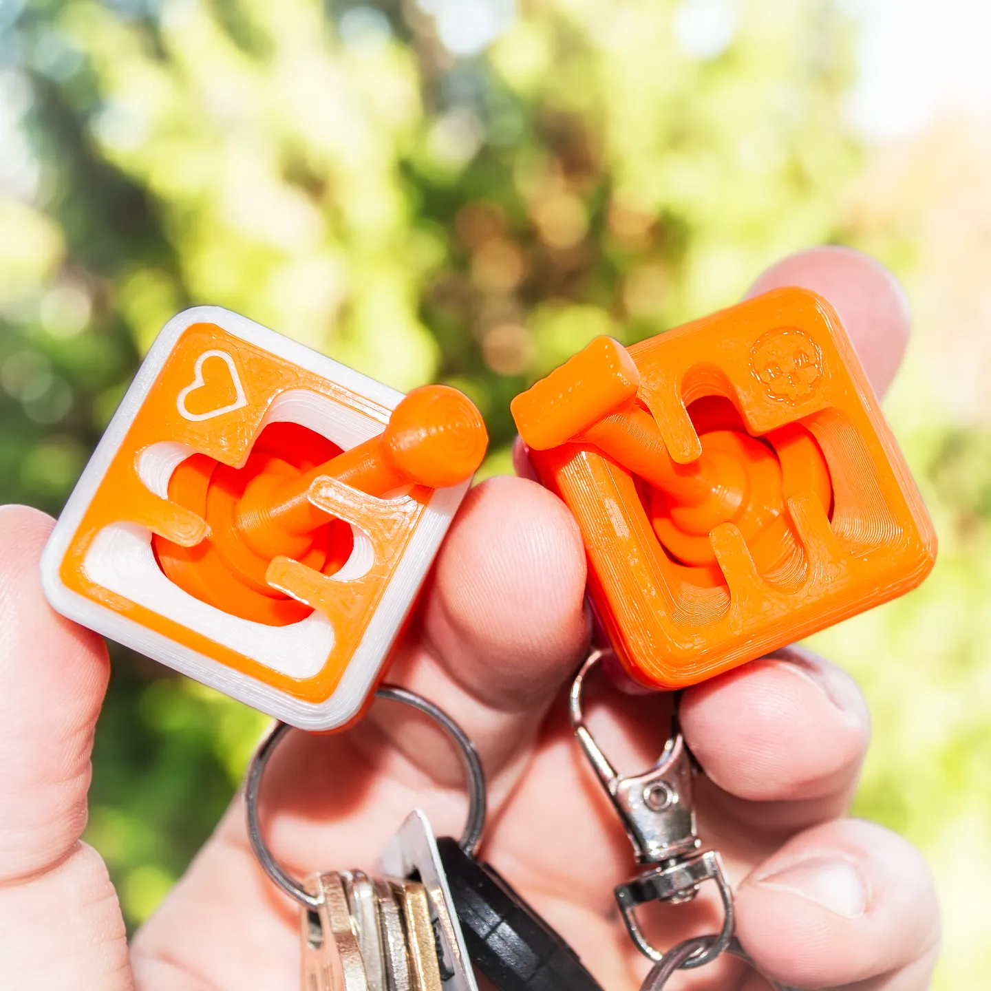 Customizable Stickshift Keychain Fidget
