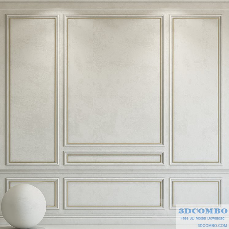 Decorative plaster with molding 96