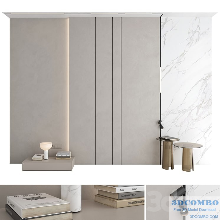 Decorative wall panel set 106