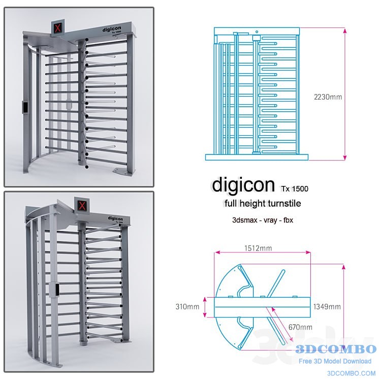 Digicon turnstile
