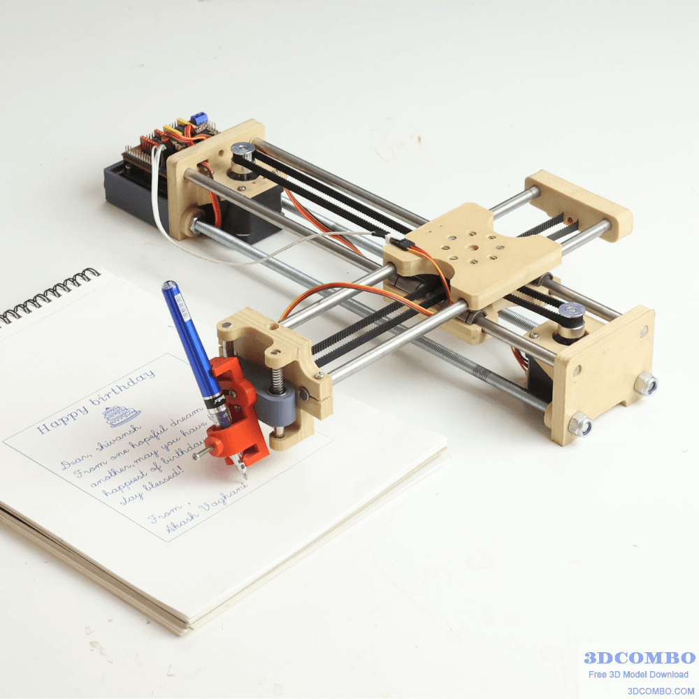 DIY WRITING MACHINE 3D MODEL | PEN PLOTTER SCIENCE PROJECT