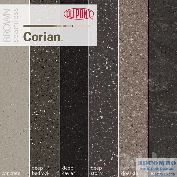 Dupont Corian Kitchen Countertops Brown 3