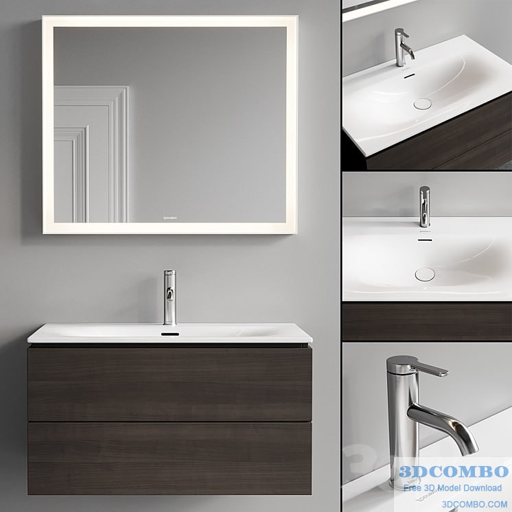 Duravit L-Cube Vanity Unit Set 2