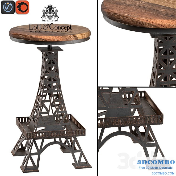 Eiffel Tower Bar Stool