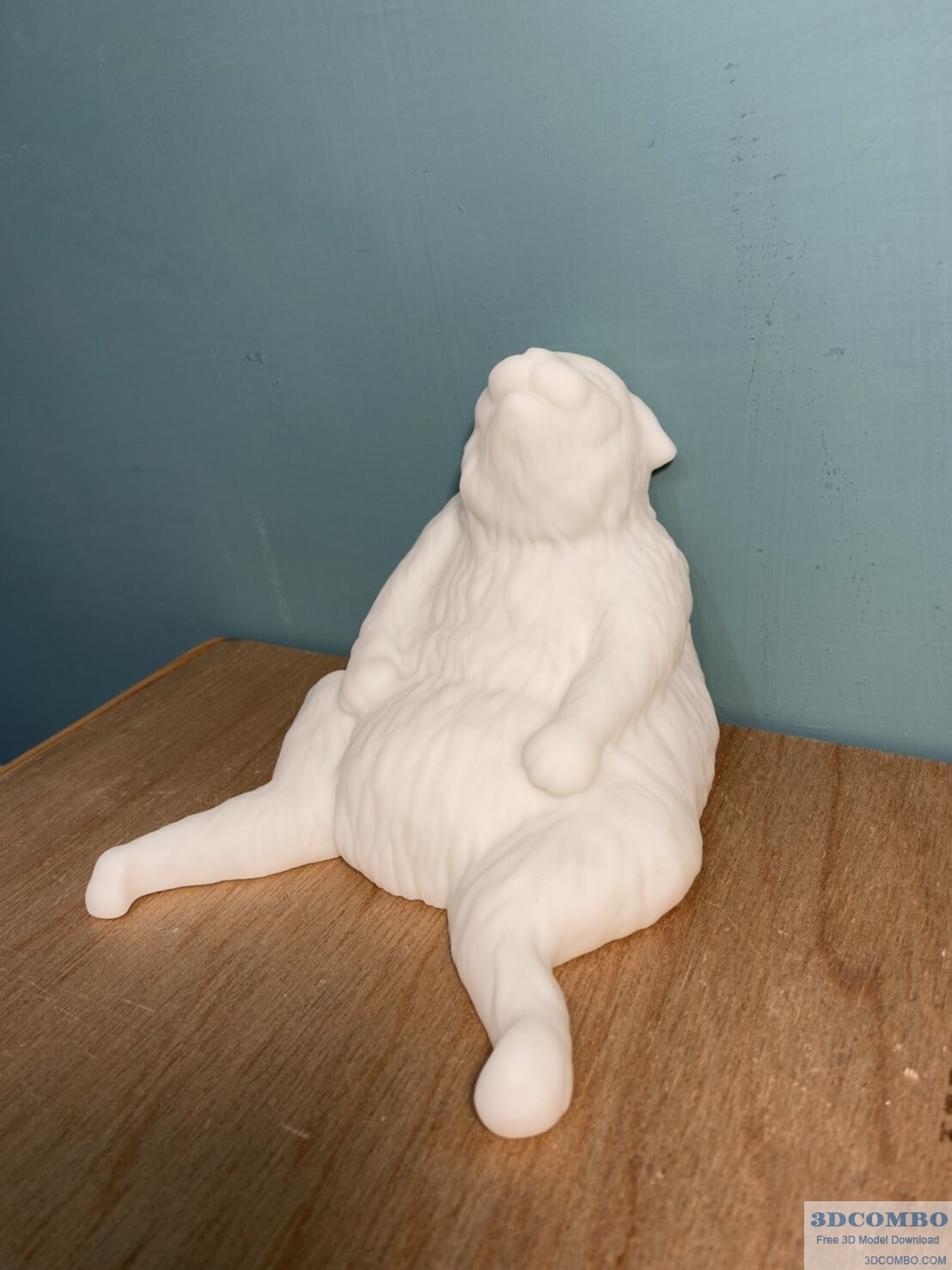 Exhausted Cat Bookend 3D Model1.3dcombo.com