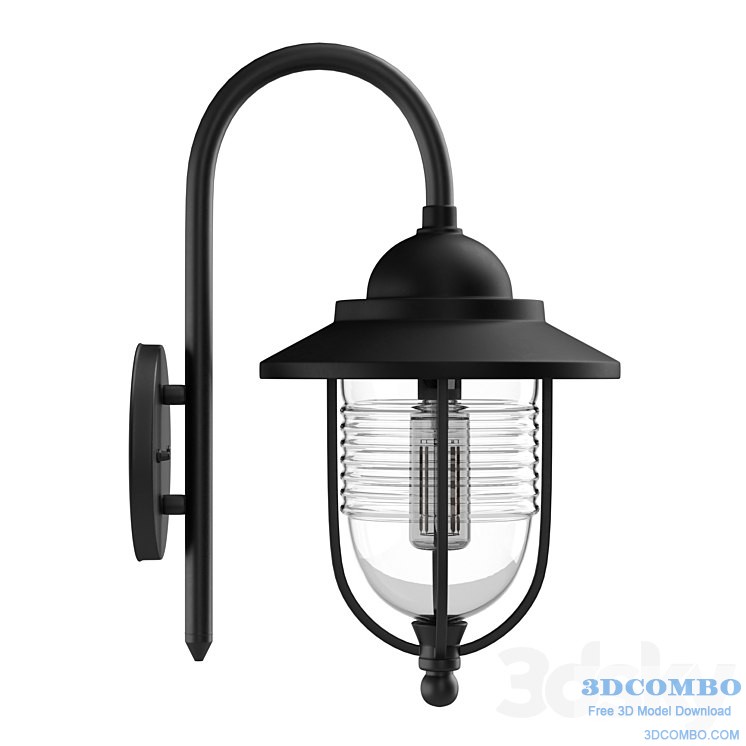 Fishermans Wall Lantern Black
