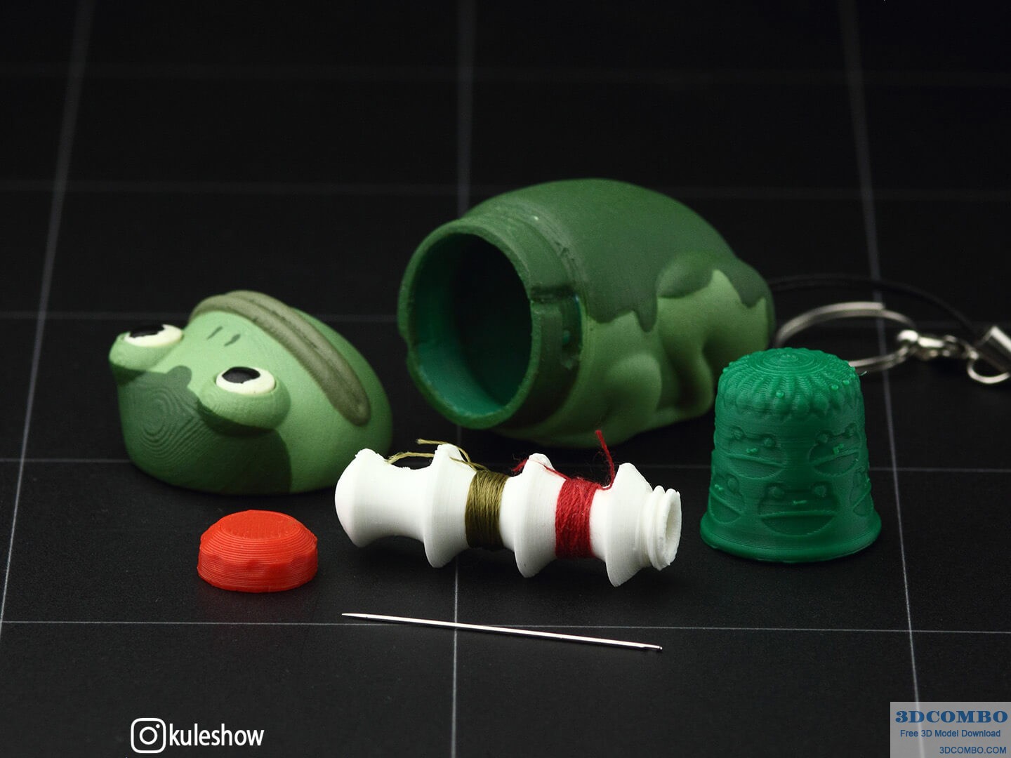 Frog Needlecase1.3dcombo.com