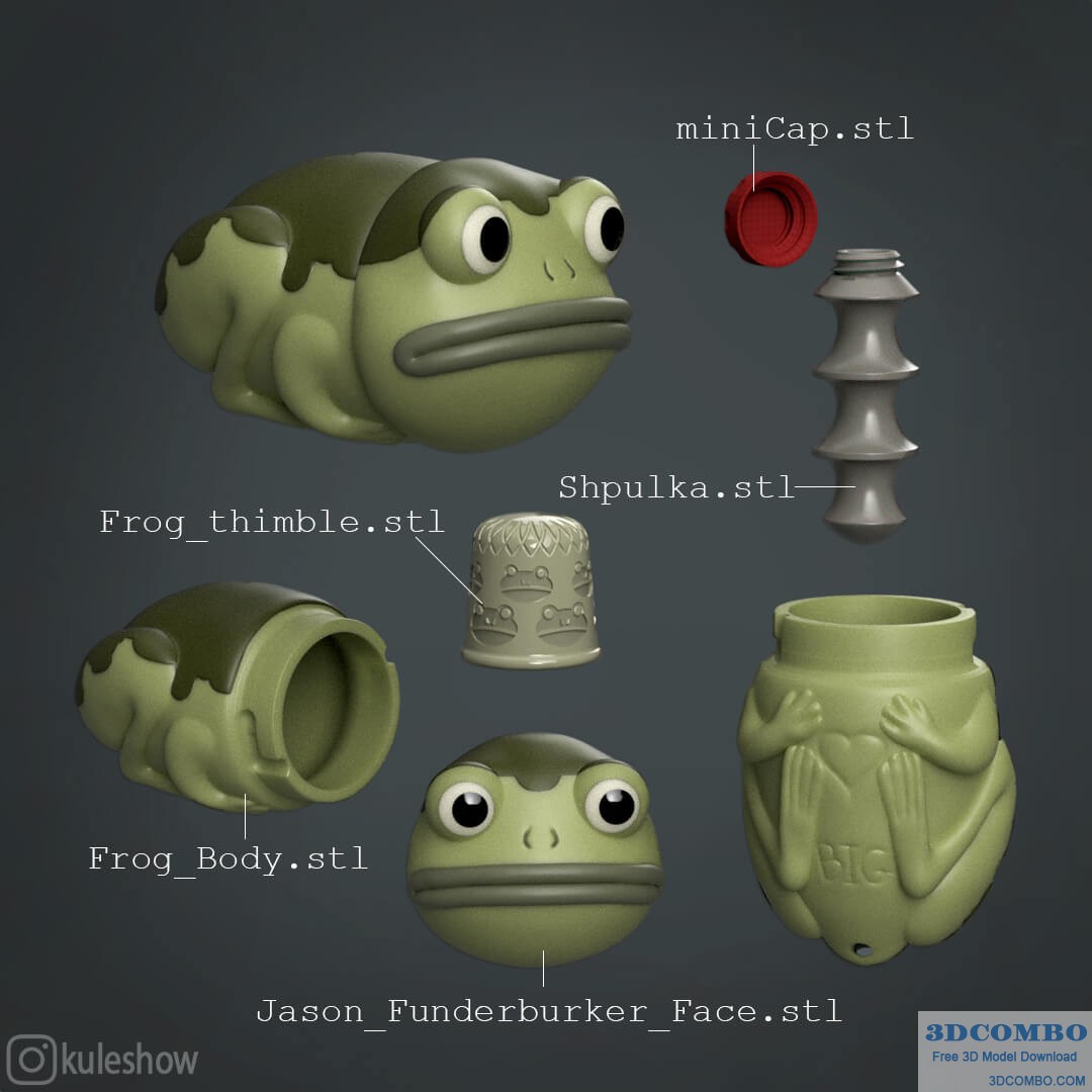 Frog Needlecase2.3dcombo.com