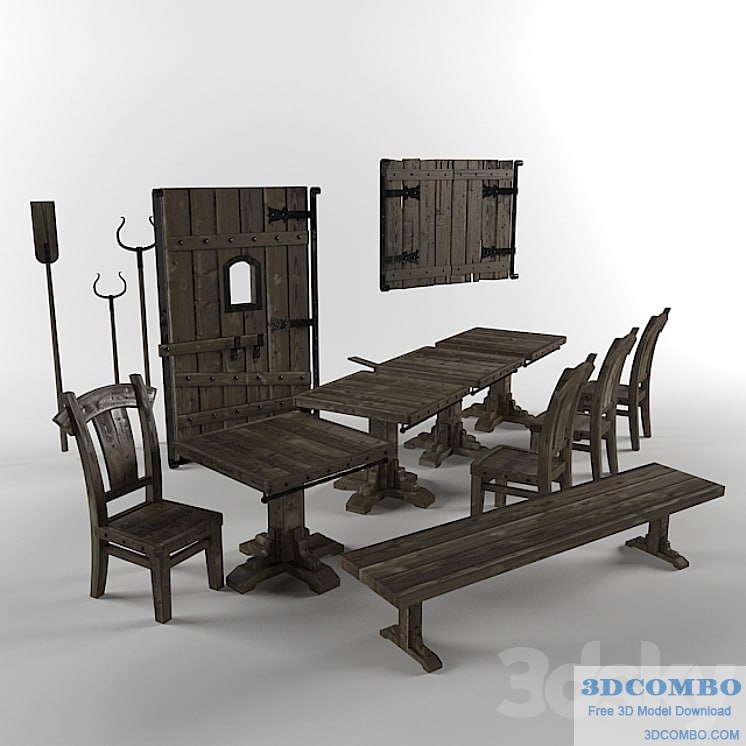 Furniture in old Russian style