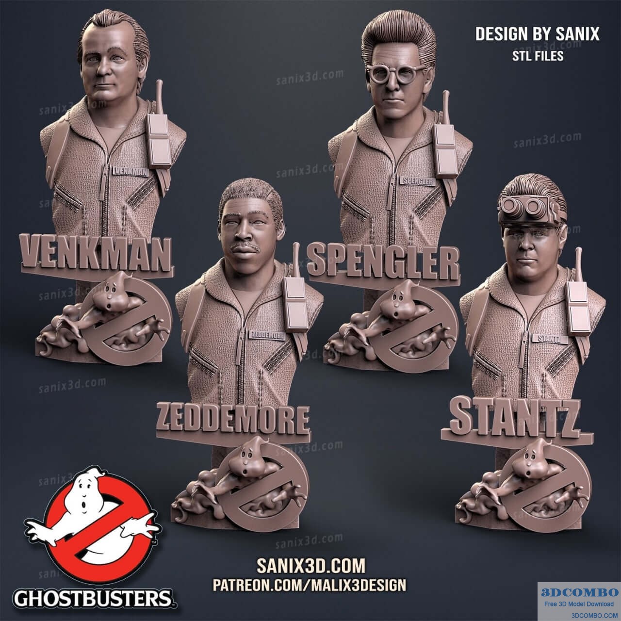 Ghostbusters STL ( 4 busts )