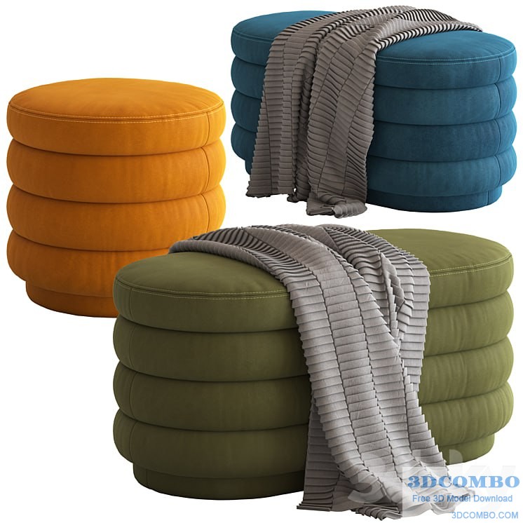 Globewest Ribbed Ottoman