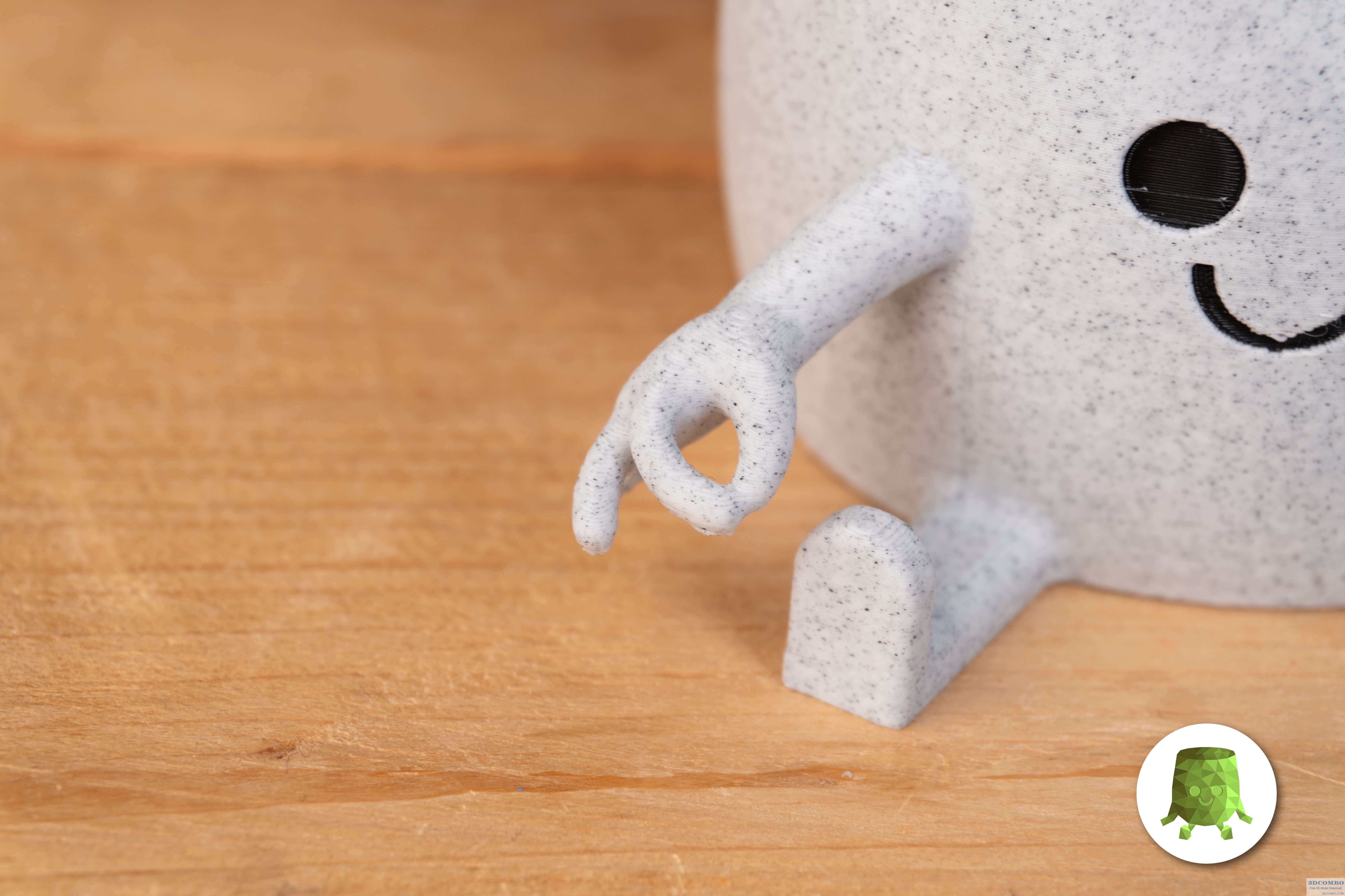 Gotcha Hand Sitting Plant Pot1.3dcombo.com