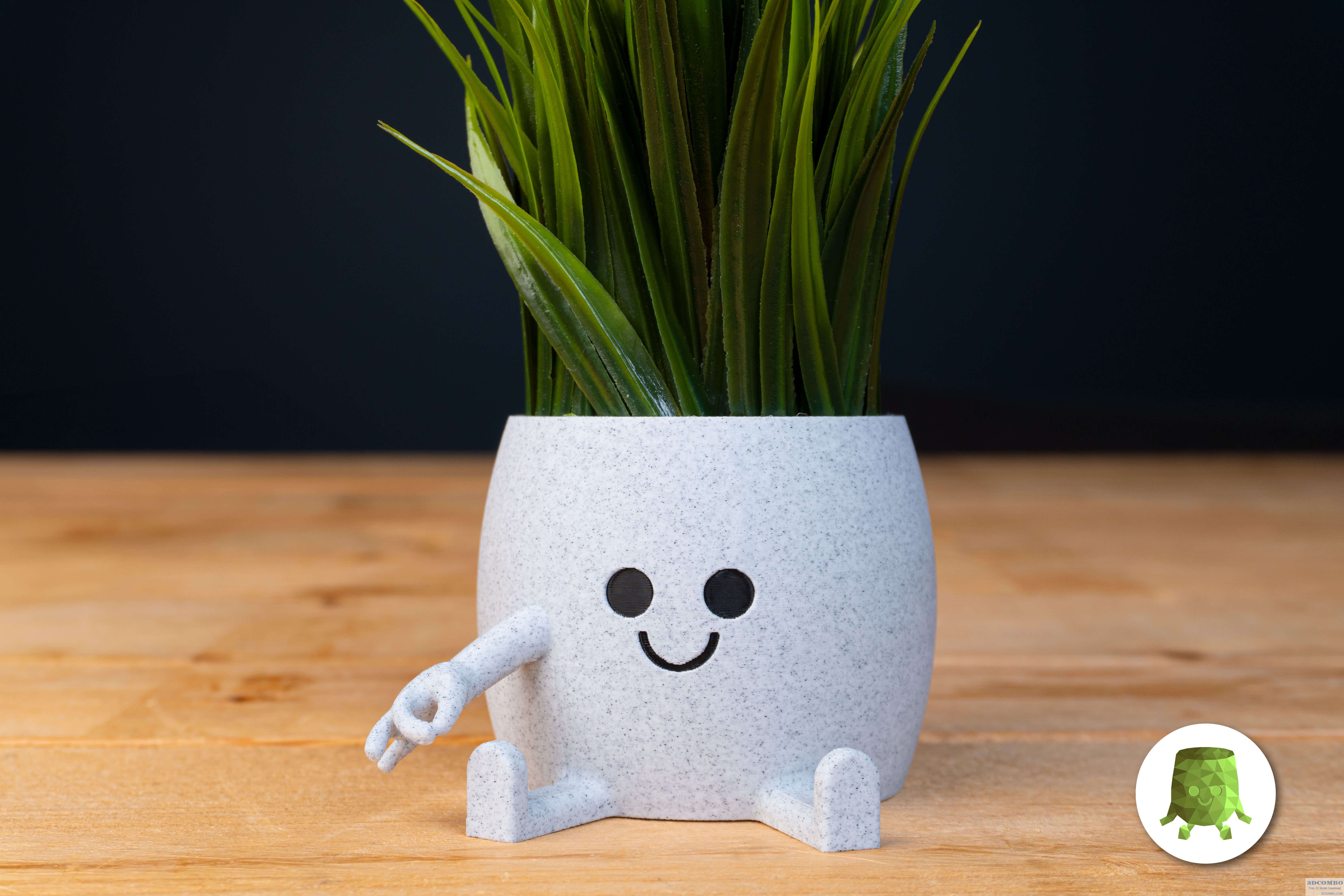 GOTCHA HAND SITTING PLANT POT