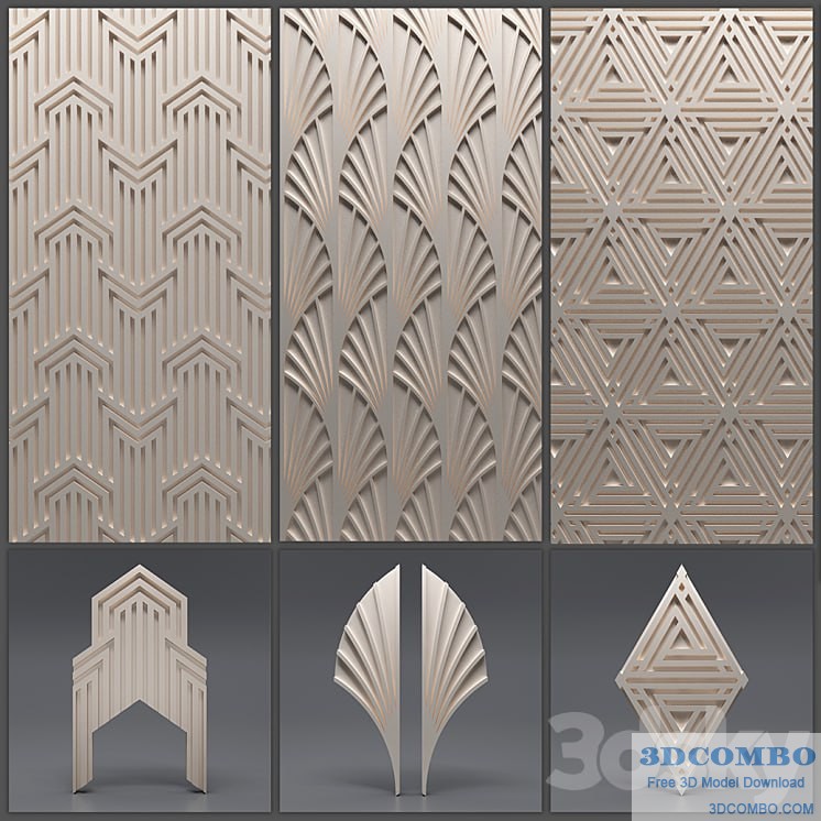 Gypsum 3D panel