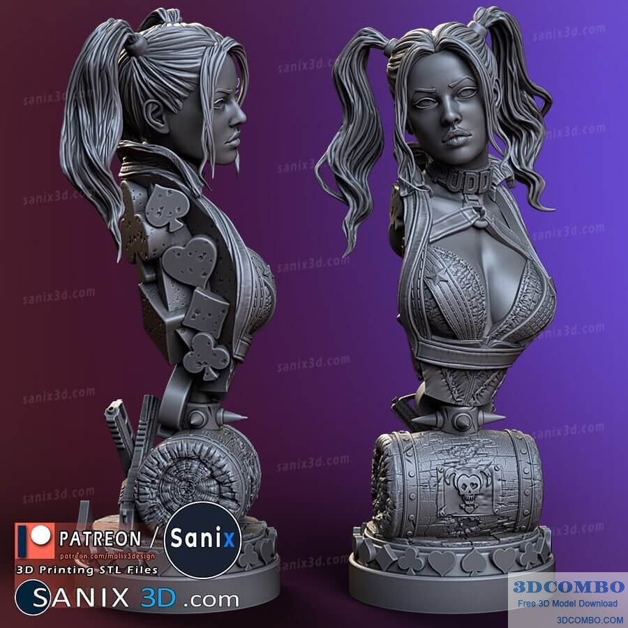 Harley Quinn ( BUST ) - STL Files