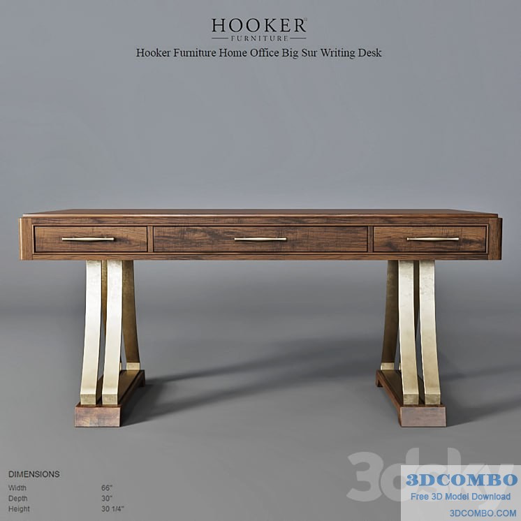 Hooker Furniture Home Office Big Sur Writing Desk2