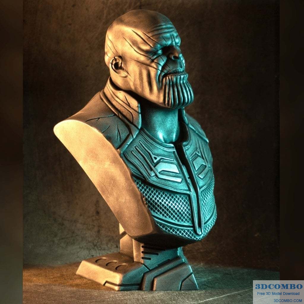 Infinity War Thanos Bust 3D Model.3dcombo.com