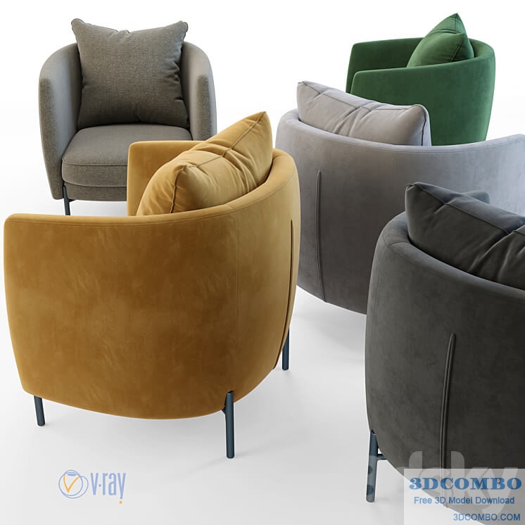 La Redoute. Armchair Laika. AM.PM Armchair Arcus. 3039977.5f68eb12e06bb 3dcombo