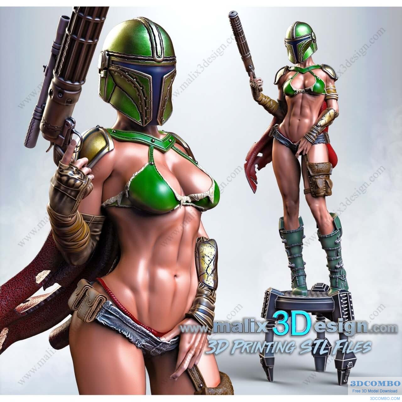 Lady MANDALORIAN - STL Files