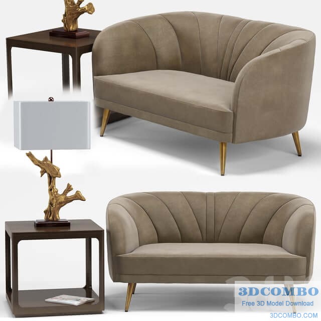 Leone, Saltaire Lamp, Robin Cube End Table