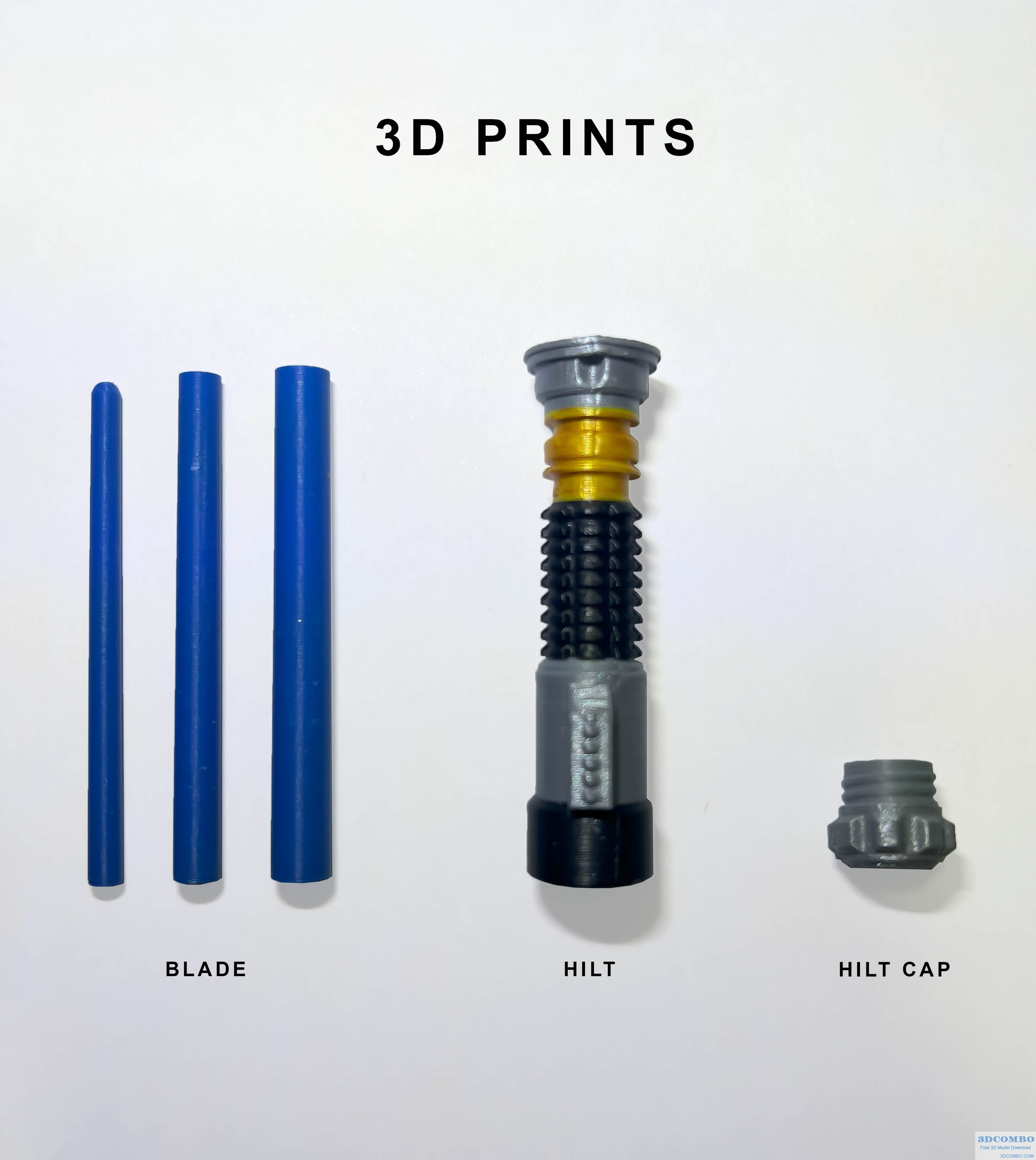 Lightsaber Keychain 3D Model.3dcombo.com