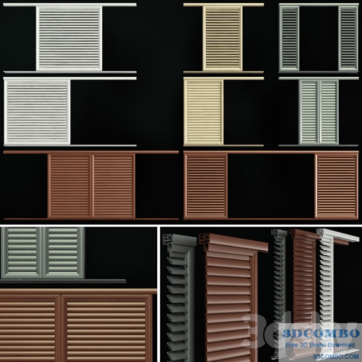 Louvre screens for windows and doors