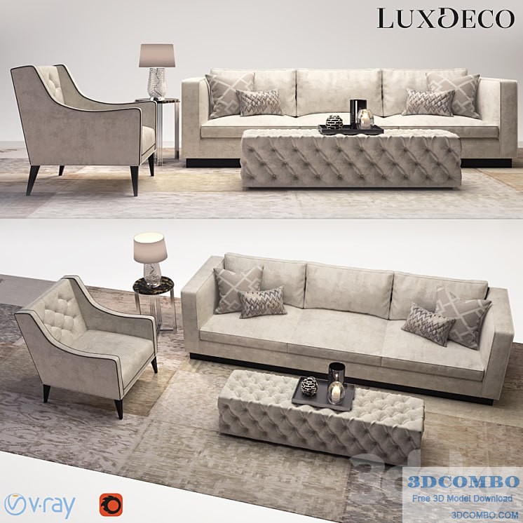 Luxdeco living room furniture set