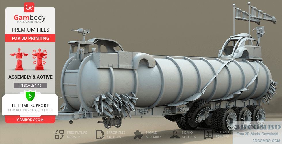 Mad Max War Rig Tanker - Mad Max Fuel Pod Gambody