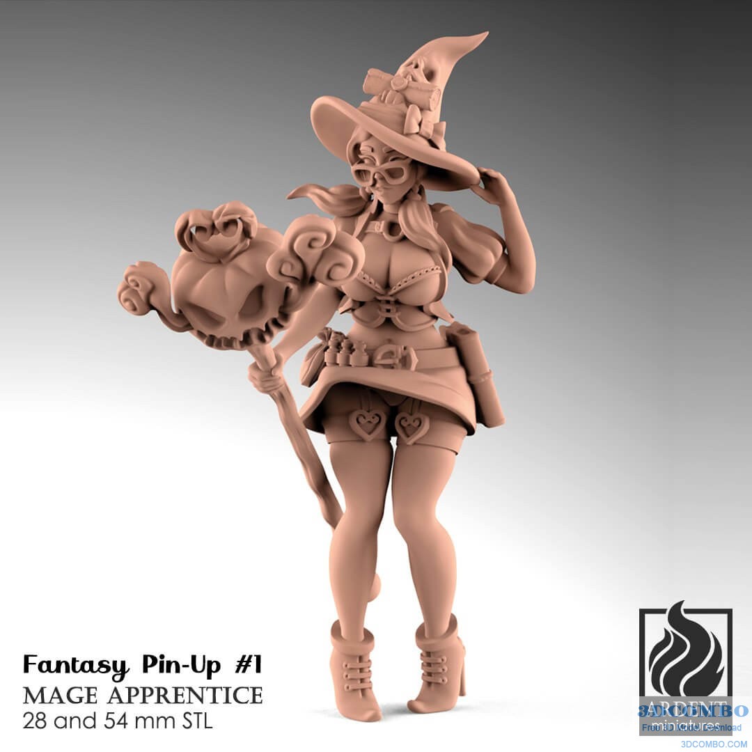 Mage Apprentice – Fantasy Pin-up