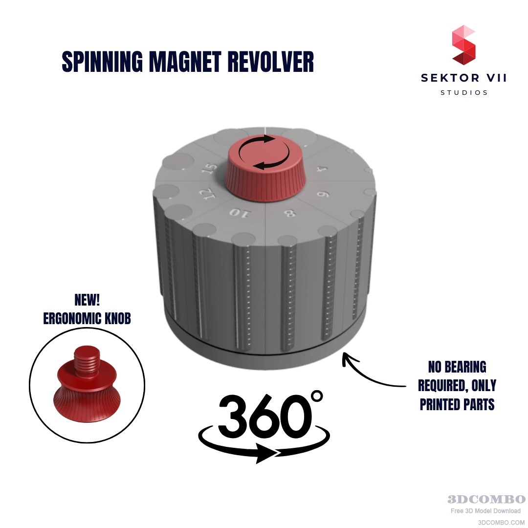 MAGNET ORGANIZER / MAGNET DISPENSER / MAGNET REVOLVER DESIGN / STL / OFFICE