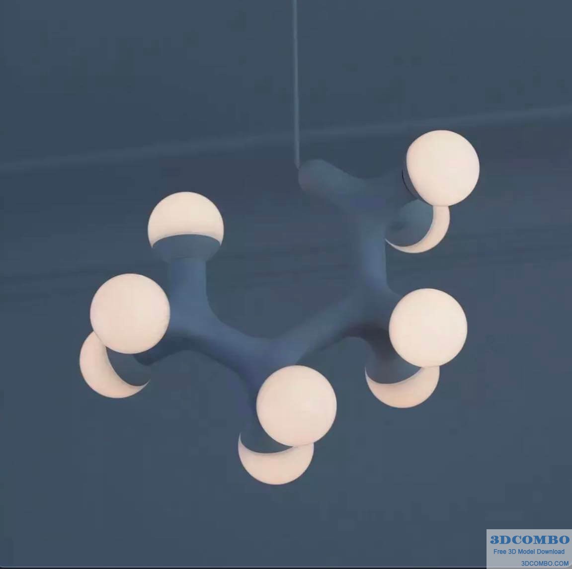 MOLECULE LAMP 3D MODEL