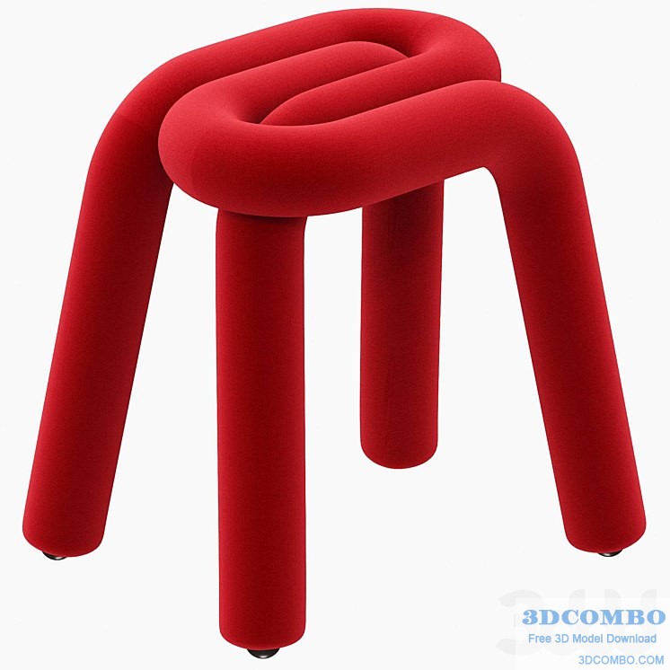Mustache Big-Game Bold Stool Orange