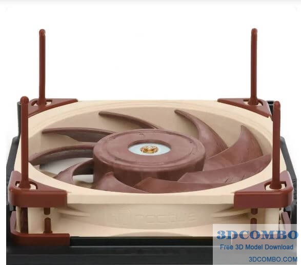 NA-FMA1 120/140MM ADAPTOR 3D MODEL FOR NOCTUA 120MM FANS